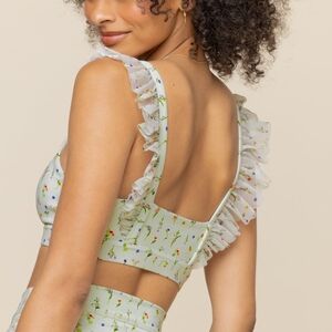 Popflex Romance Ruffle Bra Meadow - Small